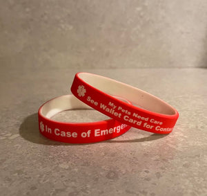 emergency pet medical bracelet 
