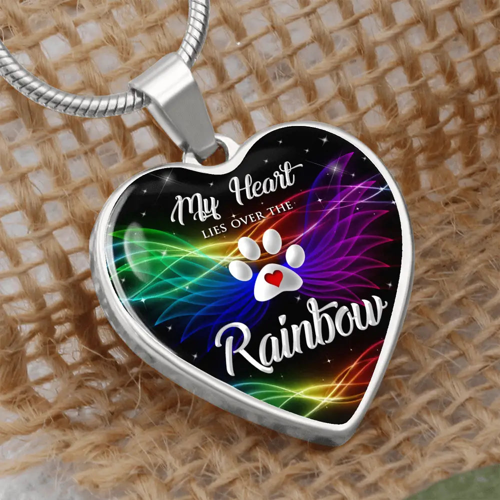 My Heart Lies Over The Rainbow Necklace - Jewelry